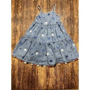 Tommy Bahama toddler pom pom dress red,white & blue size 3T